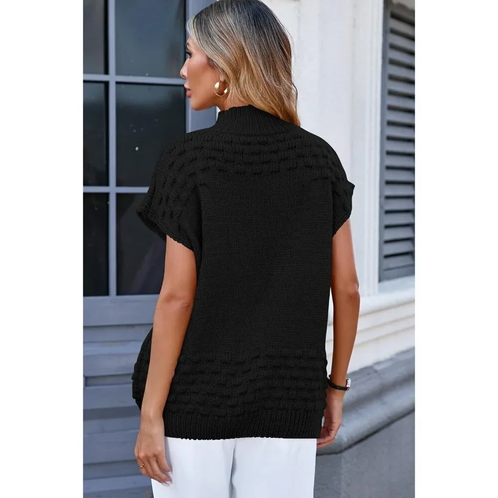 Women's Oversized Sweater Vest Acrylic Small Fall Casual Office Trendy
